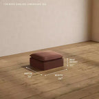 Pouf modulare quadrato – Seduta singola, Rivestimento lavabile