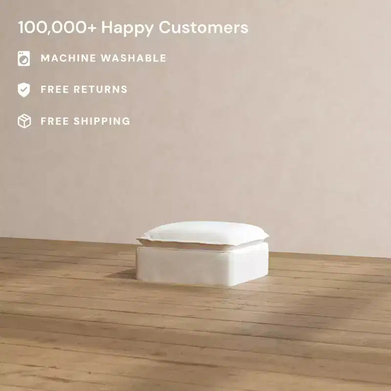 Pouf modulare quadrato – Seduta singola, Rivestimento lavabile