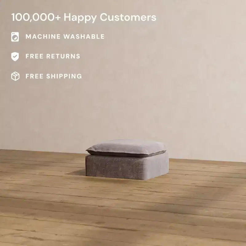 Pouf modulare quadrato – Seduta singola, Rivestimento lavabile