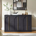 9 Drawer Dresser for Bedroom, 52W Modern Chest of Drawers, Vanity Desk TV Stand for Living Room, Closet Storage Drawers Organizer Furniture