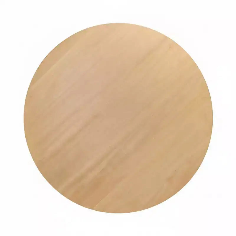 Set da pranzo da 5 pezzi in legno naturale stile rustico, 4 posti