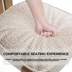 Sedia da pranzo senza braccioli in tessuto bouclé beige/grigio, set da 2 pezzi
