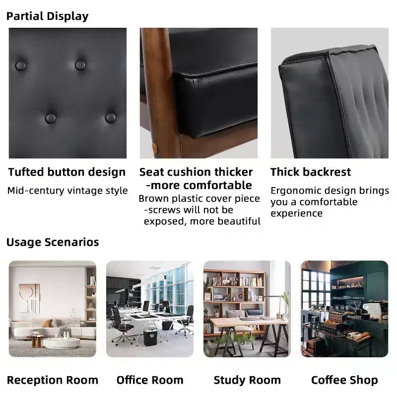 Comodino Boho in Rattan Nero/Marrone con Ricarica Wireless, Set da 2