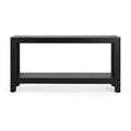 59 Modern Entryway Console Table, Minimalist Hallway Table with Rounded Corners, Open Shelf for Living Room or Behind Sofa - Panipeachy