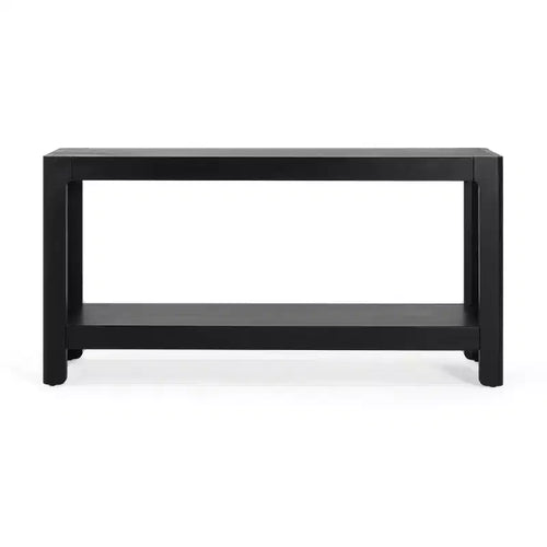 59 Modern Entryway Console Table, Minimalist Hallway Table with Rounded Corners, Open Shelf for Living Room or Behind Sofa - Panipeachy
