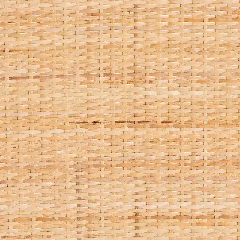 Comodino a 2 cassetti in Rattan Naturale, Marrone, Bohémien, Uso Singolo