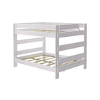 Letto a castello Queen-Over-Queen in legno massiccio, 2 posti letto, nei colori Barnwood Brown / Driftwood / Pecan Dip / White Wash