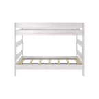 Letto a castello Queen-Over-Queen in legno massiccio, 2 posti letto, nei colori Barnwood Brown / Driftwood / Pecan Dip / White Wash