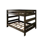 Letto a castello Queen-Over-Queen in legno massiccio, 2 posti letto, nei colori Barnwood Brown / Driftwood / Pecan Dip / White Wash