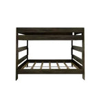 Letto a castello Queen-Over-Queen in legno massiccio, 2 posti letto, nei colori Barnwood Brown / Driftwood / Pecan Dip / White Wash