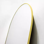 Specchio da parete ovale ad arco oro/nero, singolo, 20×36 / 22×38 pollici