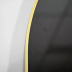 Specchio da parete ovale ad arco oro/nero, singolo, 20×36 / 22×38 pollici